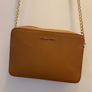 MICHAEL KORS Jet Set East West Leather Crossbody
